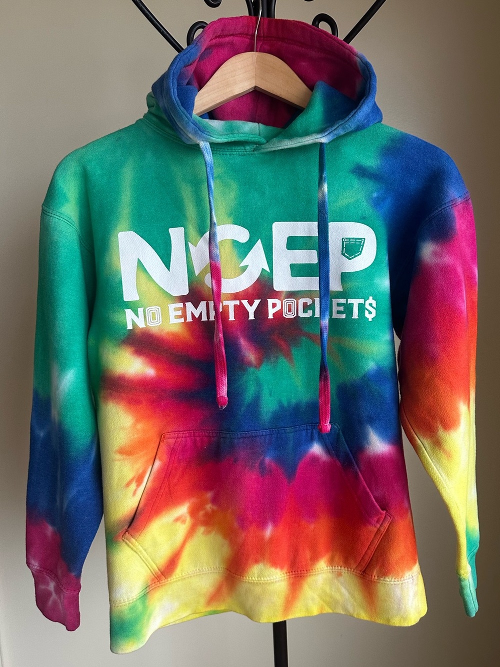 NO EMPTY POCKET$ Tie-Dye Hoodie